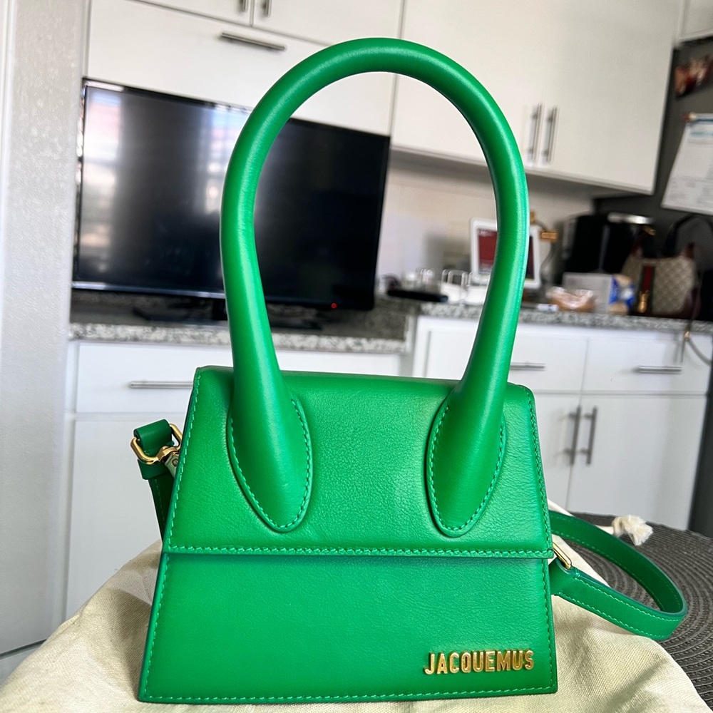 Jacquemus Green Mini Bag with Structured Design